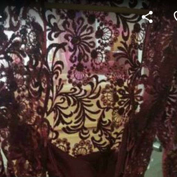 Rose custom made prom dress - Picture 2 of 4